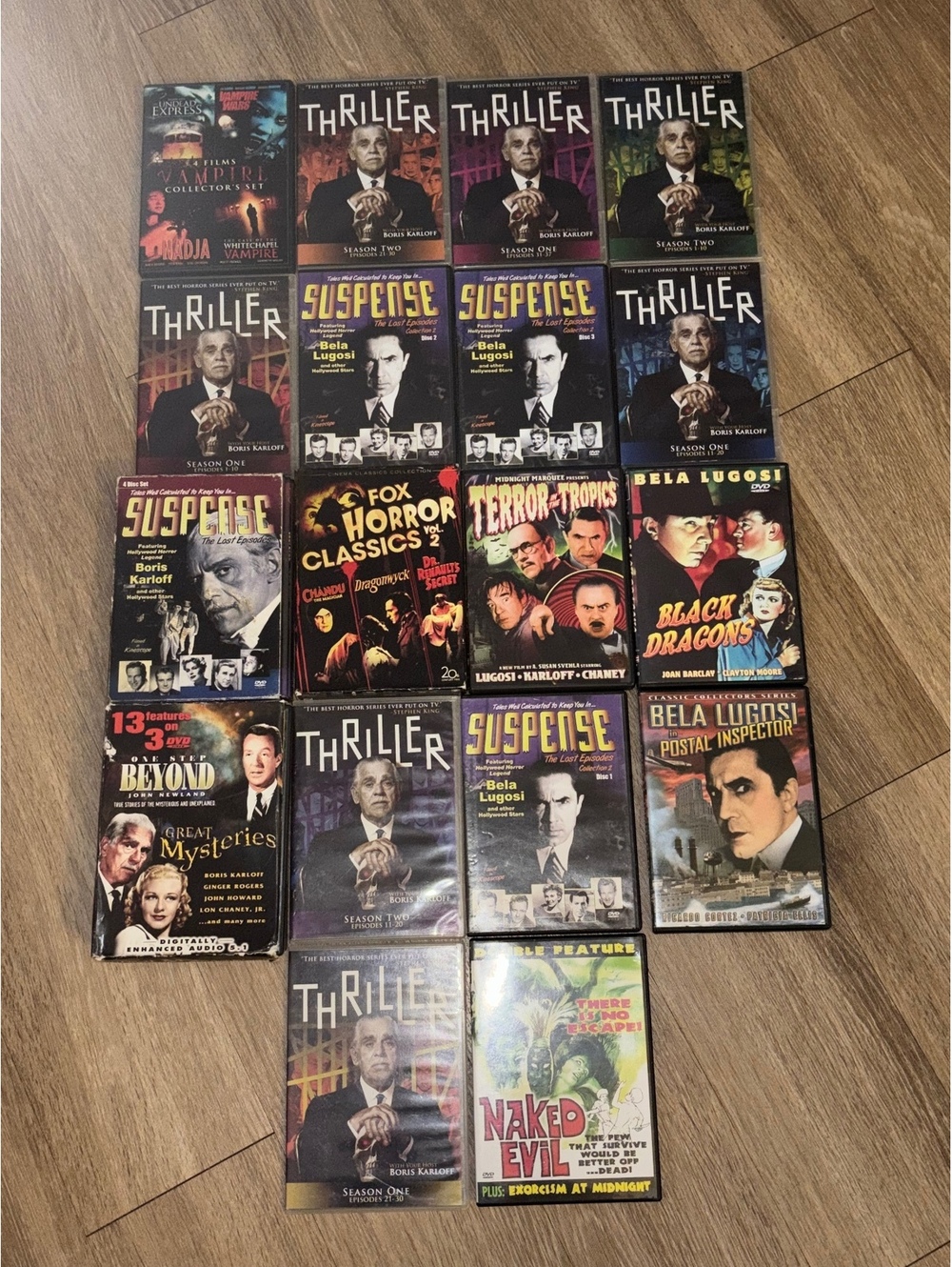 Classic Horror DVD Lot 18 Boris Karloff Bela Lugosi d157